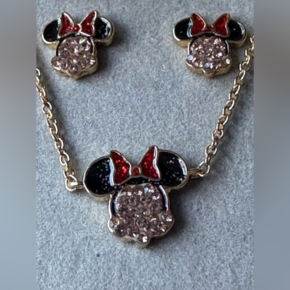 🐹 DISNEY X BAUBLEBAR MICKEY & MINNEY MOUSE NECKLACE & EARRING SET 🐹 NWT 🐹 - Picture 14 of 16